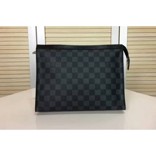Louis Vuitton N41696 Pochette Voyage MM in Damier Graphite Canvas