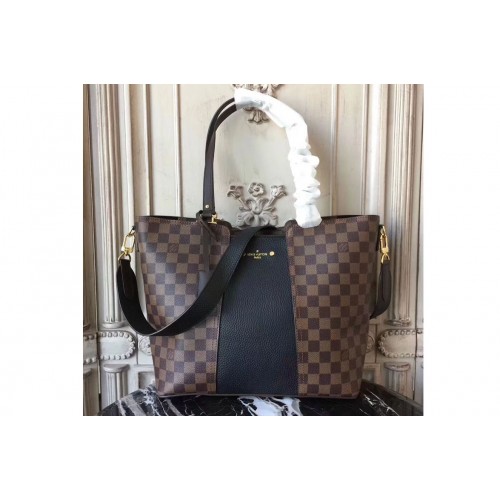 Louis Vuitton N44023 Jersey Bags in Damier Ebene Canvas With Black