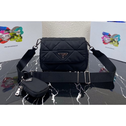 Prada 1BD292 Prada System shoulder bag in Black Nylon