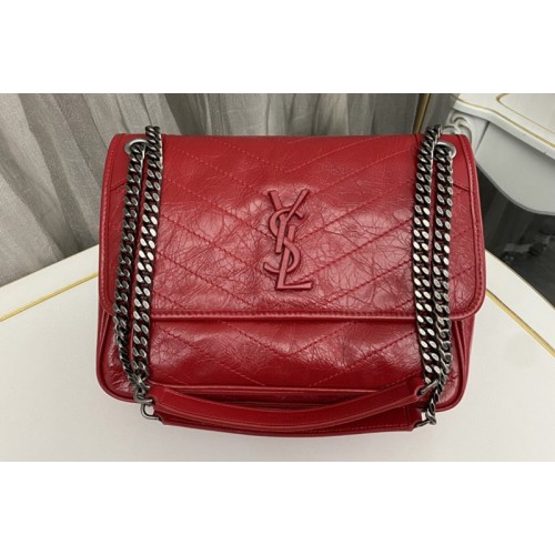 YSL NIKI MEDIUM bag IN Red VINTAGE LEATHER