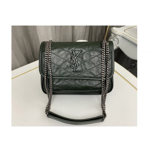 YSL NIKI Baby bag IN Green VINTAGE LEATHER