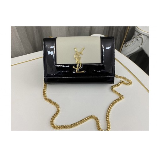 YSL KATE SMALL bag IN Black White NAPPA LEATHER
