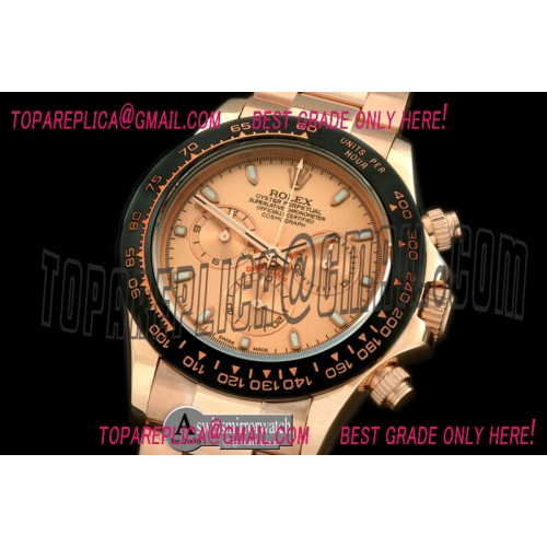 Rolex  Daytona  2013 RG/RG Gold Stick A-7750 Sec@6