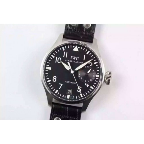 IWC Big Pilot Real PR IW500901 ZF 1:1 Best Edition on Black Leather Strap A51111