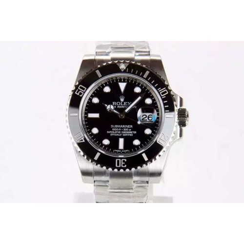 Rolex Submariner 116610 LN Black Ceramic JF 1:1 Best Edition on SS Bracelet A2836 V2