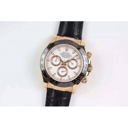 Rolex Daytona 116515 JF RG/Cer/LE White A-7750 V2