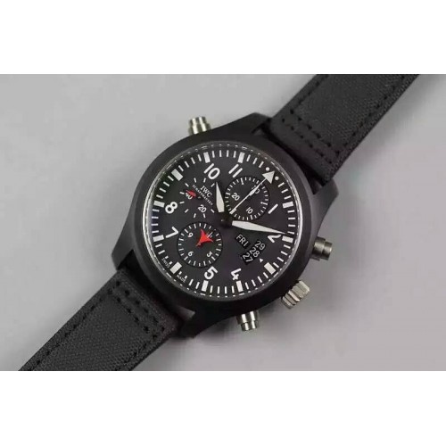 IWC PILOT IWC388001 ZF 1:1 Best Edition Ceramic Case on Nylon Strap A7750