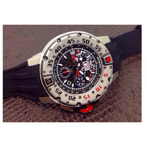 Richard Mille RM032 47mm SS Skeleton Dial on Black Rubber Strap A7750
