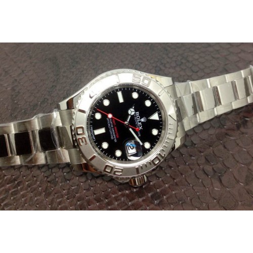 Rolex Yacht-Master 116622 JF Black Dial on SS Bracelet A2824