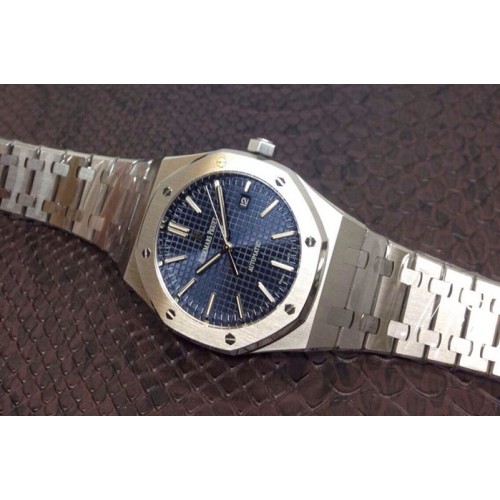 Audemars Piguet Royal Oak 41mm 15400 1:1 Best Edition Blue Dial on SS Bracelet MIYOTA9015
