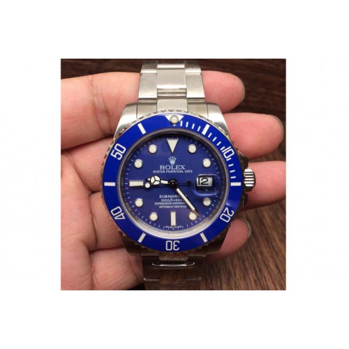 Rolex Submariner 116619 LB Blue Ceramic 1:1 Noob Best Edition A3135