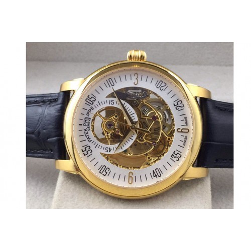 Patek Philippe Calastrava Skeleton YG/LE White A2824
