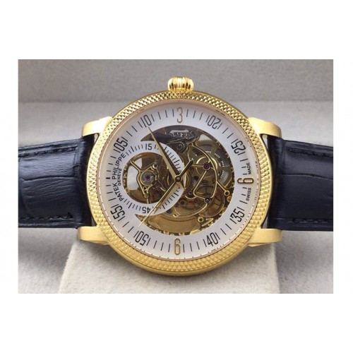 Patek Philippe Calastrava Skeleton YG/LE White A2824