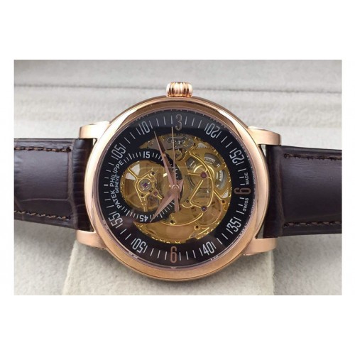 Patek Philippe Calastrava Skeleton RG/LE White Black