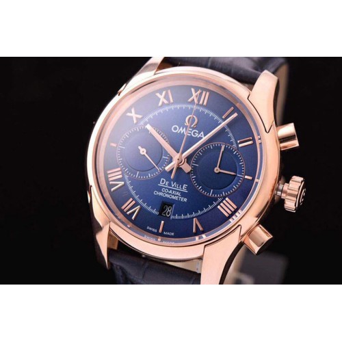 Omega De Ville Chrono RG/LE Blue Dial A9300