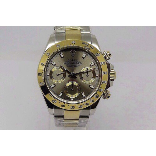 Rolex Daytona 116520 JF Grey Dial on SS/YG Bracelet A7750