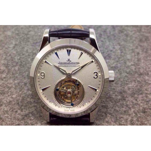 Jaeger Lecoultre Regulator Tourbillon SS White Dial