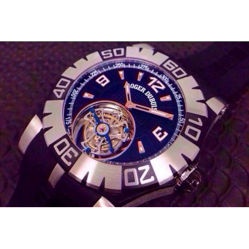 Roger Dubuis  Chronoexcel Tourbillon SS/RU Black Flying Tourbillon