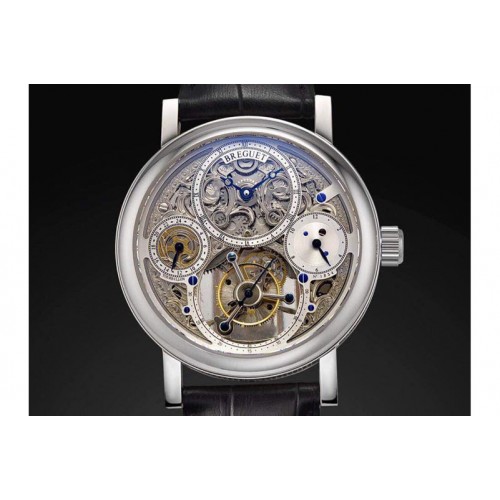 Breguet Jubilee Calender Tourbillon SS/LE Skeleton Flying Tourbillon