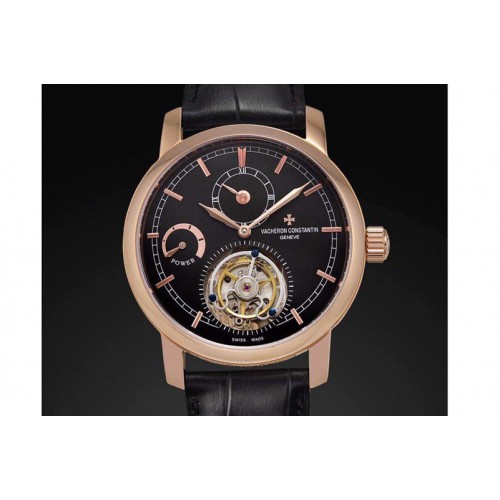 Vacheron Constantin The Patrimony Tourbillon RG Power Reserve TF Best Edition Black Dial