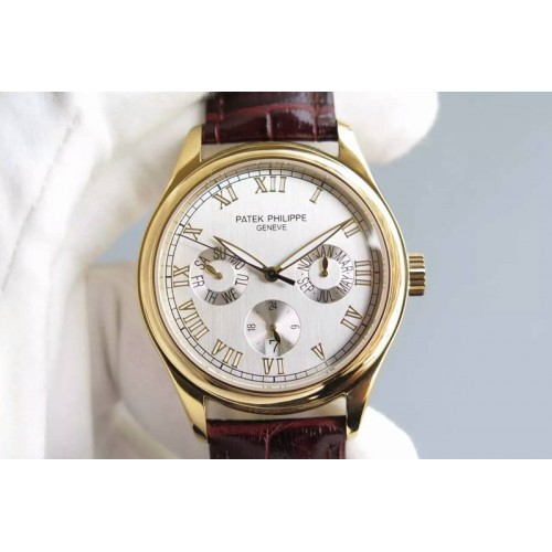 Patek Philippe Calendar 40mm YG/LE White Dials Cal.324