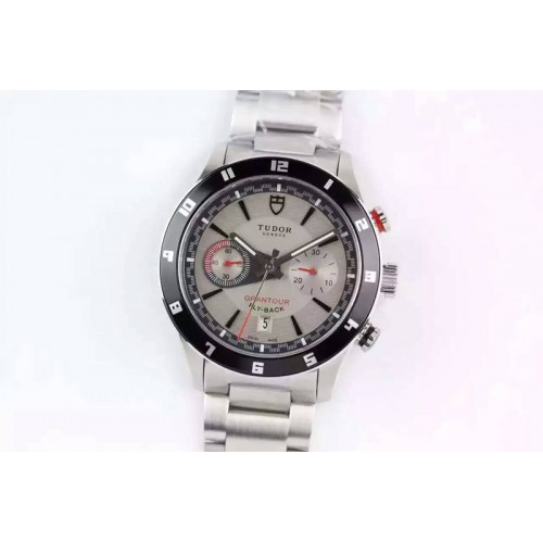 Tudor Grantour Fly-Back 42mm SS/SS Grey Dail A7750