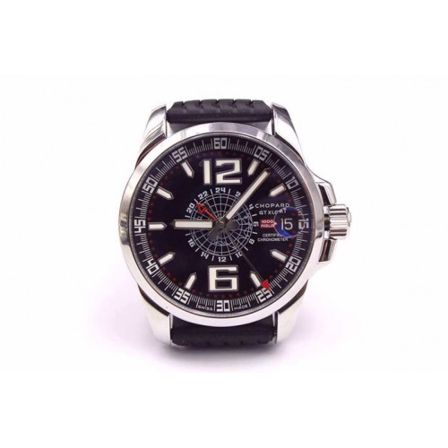 Chopard Mille Miglia GMT Black Dial on Black Rubber Strap