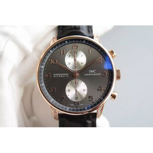 IWC Portugese FA Jones Tourbillon RG/LE White Tourbillo