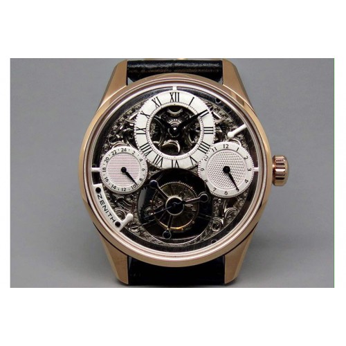 Zenith EP Calender Skeleton Tourbillon RG/LE White Fly Tourbillon