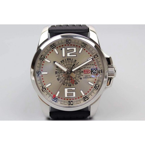 Chopard Mille Miglia GMT Gray Dial on Black Rubber Strap A7750