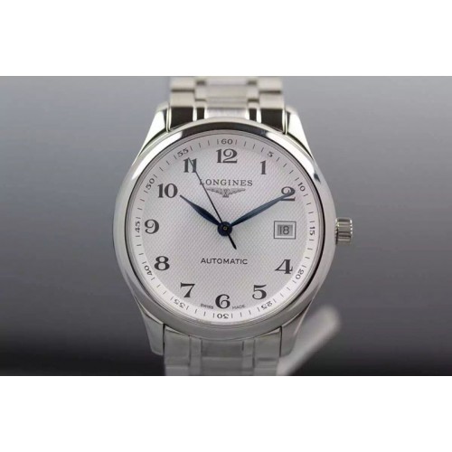Longines Masters Collection SS/SS White Swiss Eta 2824-2