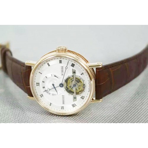 Breguet Jubilee Tourbillon 5 Days 18K Rose Gold Wrapped White Tourbillon