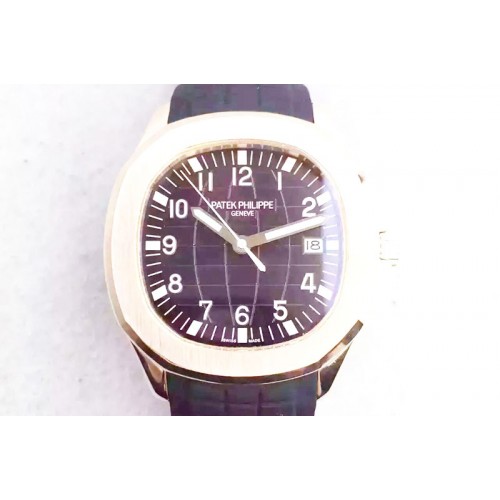 Patek Philippe Aquanaut Jumbo BP Best Edition 18K Rose Gold Wrapped Brown Dial on Black Rubber Strap Miyota 9015 PP324CS