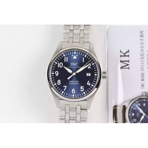 IWC MARK XVII Le Petit Prince IW327004 SS MK Blue DIAL ON SS Bracelet A2892