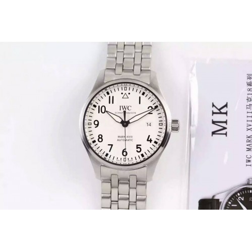 IWC MARK XVIII IW3270012 SS MK White DIAL ON SS Bracelet A2892