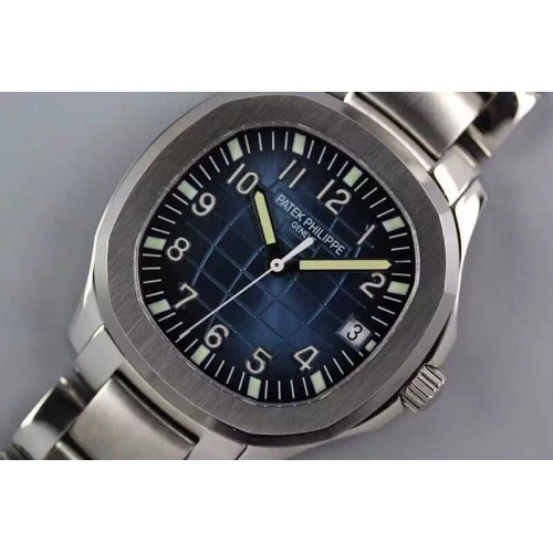 Patek Philippe Aquanaut Jumbo V4 SS Blue Dial on Bracelet 1:1 Best Edition A2824