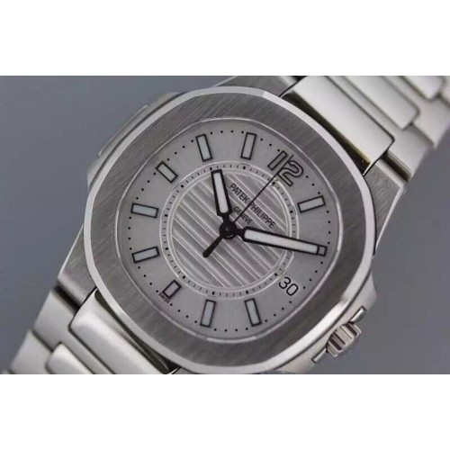 Patek Philippe Nautilis Ladies SS/SS White Swiss Eta Quartz 1:1