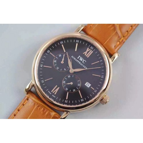 IWC Portofino Automatic RG/LE Black Dial MIYOTA 8219