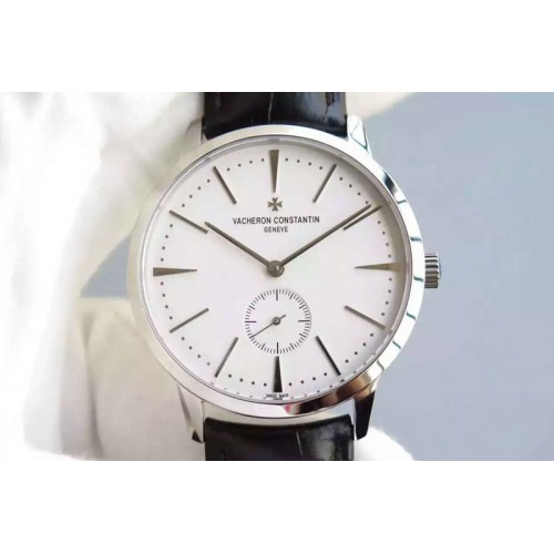 Vacheron Constantin SS MK Best Edition White Dial on Black Leather Strap