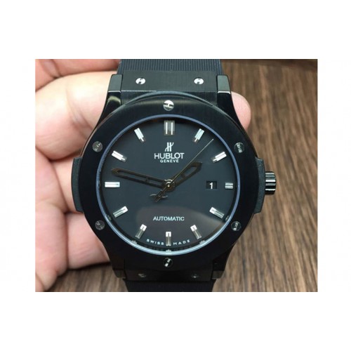 Hublot Classic Fusion PVD/Rubber PVD Bezel Black Asian 2824