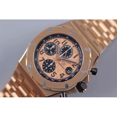Audemars Piguet Royal Oak Offshore 2014 Gold Theme JF 1:1 Best Edition on RG Bracelet A3126