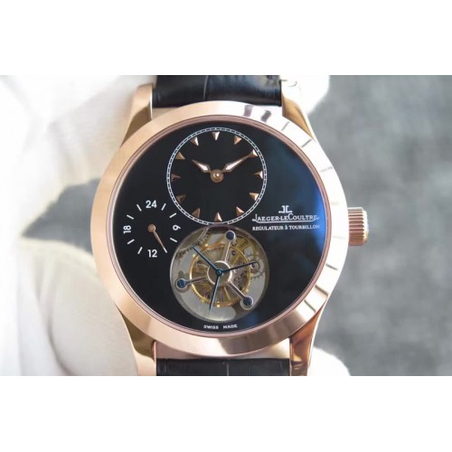Jaeger-LeCoultre Tourbillon RG/LE 42mm Black Dial Flying Tourbillon