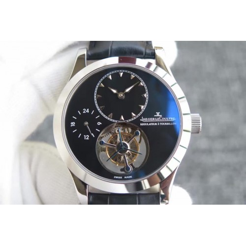 Jaeger-LeCoultre Tourbillon SS/LE 42mm Black Dial Flying Tourbillon