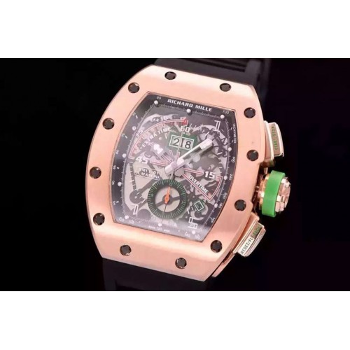 Richard Mille RM011-01 Flyback Chronograph Watches RG/RU Asian 7750