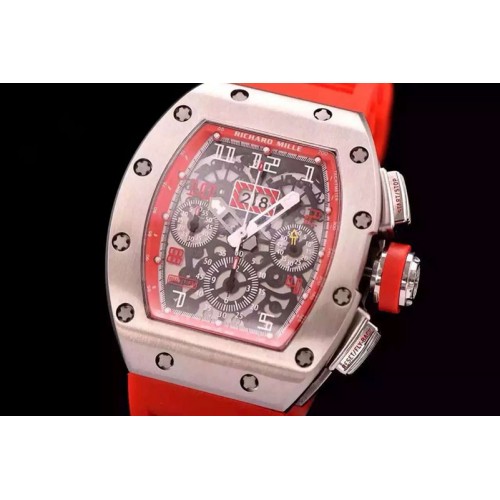 Richard Mille Dubial Limited Ed TI SS/RU Red Button Asian 7750