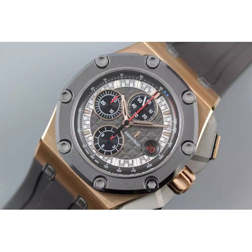 Audemars Piguet Royal Oak Offshore 44mm RG Cermet Bezel Michael Schumacher 1:1 JF Best Edition A3126 (Free XS Strap)