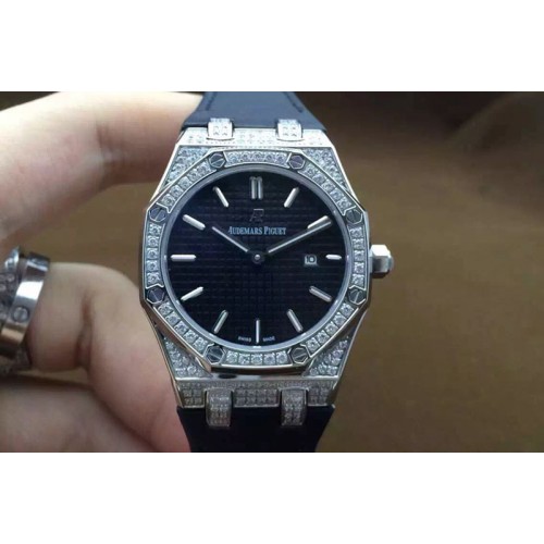 Audemars Piguet Royal Oak Ladies SS/LE Black Diamond Case S-Qtz