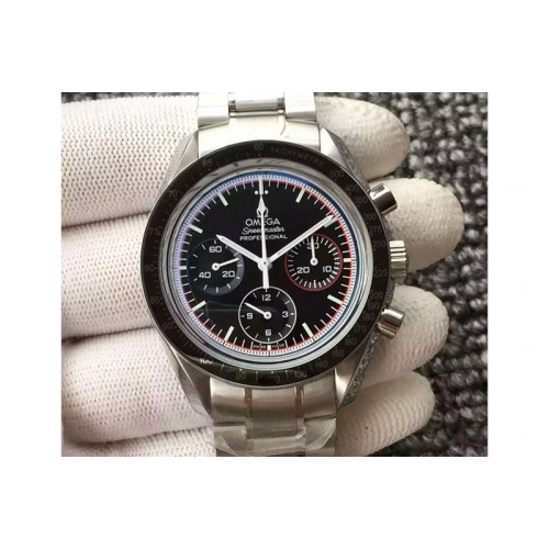 Omega Seamaster Planet Ocean Chrono 45mm SS Blue Dial Silver Markers on SS Bracelet A7750