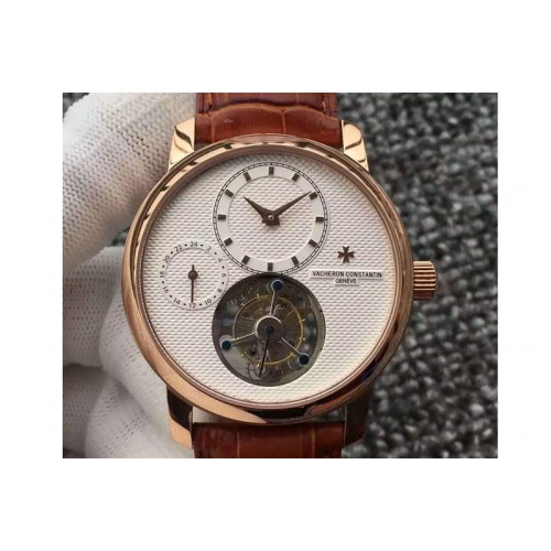 Vacheron Constantin Tourbillon RG/LE 42mm White Dial Flying Tourbillon