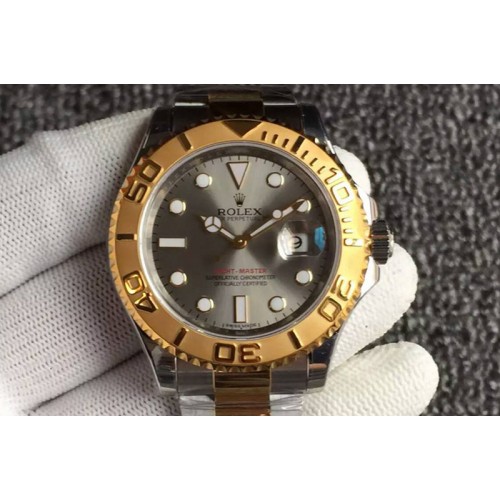 Rolex Yacht-Master 116622 JF SS/RG New version Gray Dial on SS Bracelet SA3135